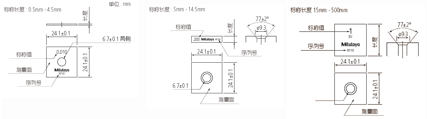 三豐不銹鋼方形量塊